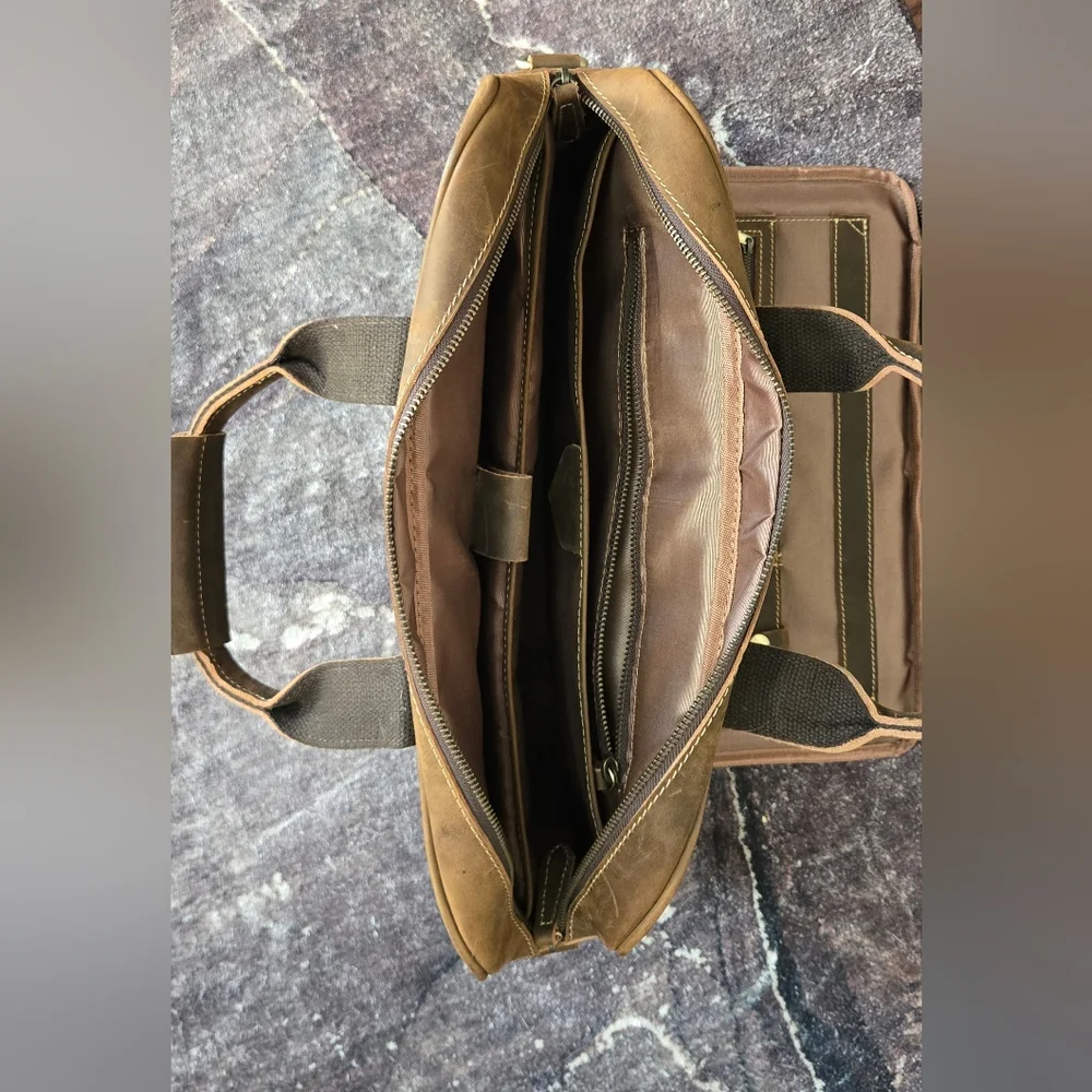Brown Leather Men's Bag